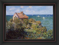 Fisherman's Cottage on the Cliffs at Varengeville, 1882, by Claude Monet