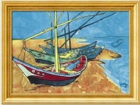 Boats, by Vincent van Gogh